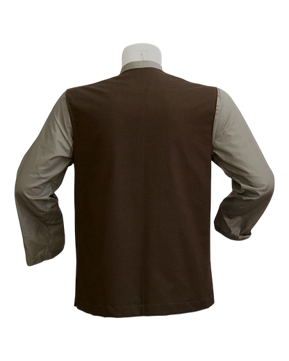 Chocolate Wool Waistcoat