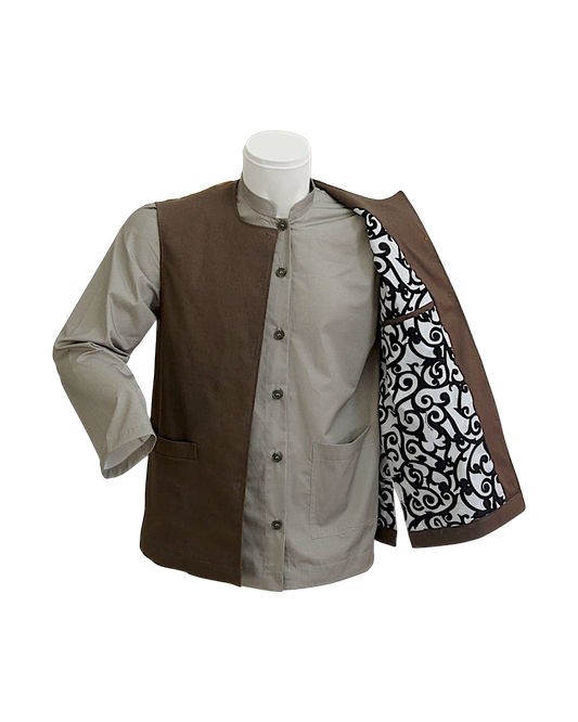 Chocolate Wool Waistcoat