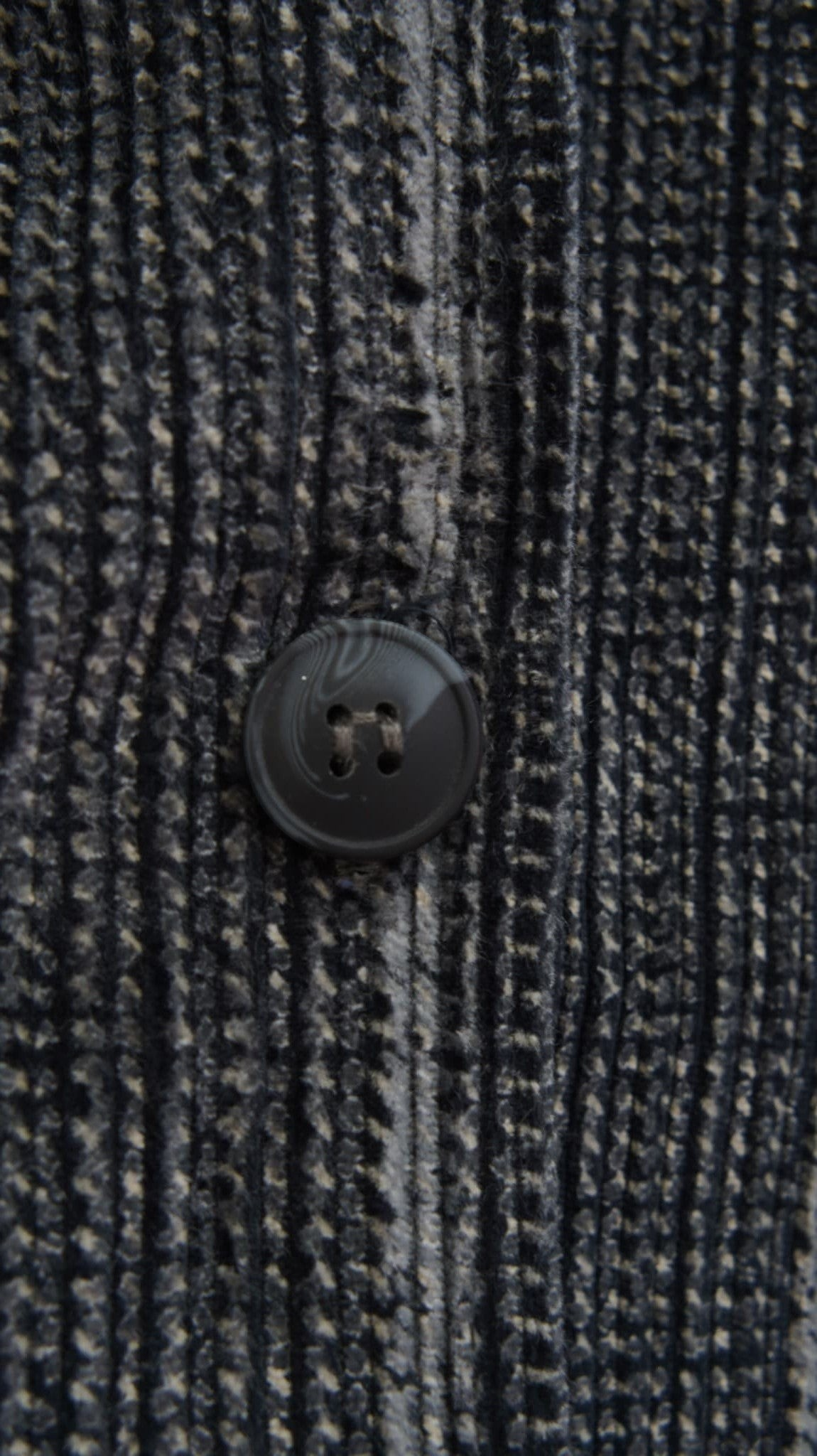 Charcoal Pinstripe Wool Jubba