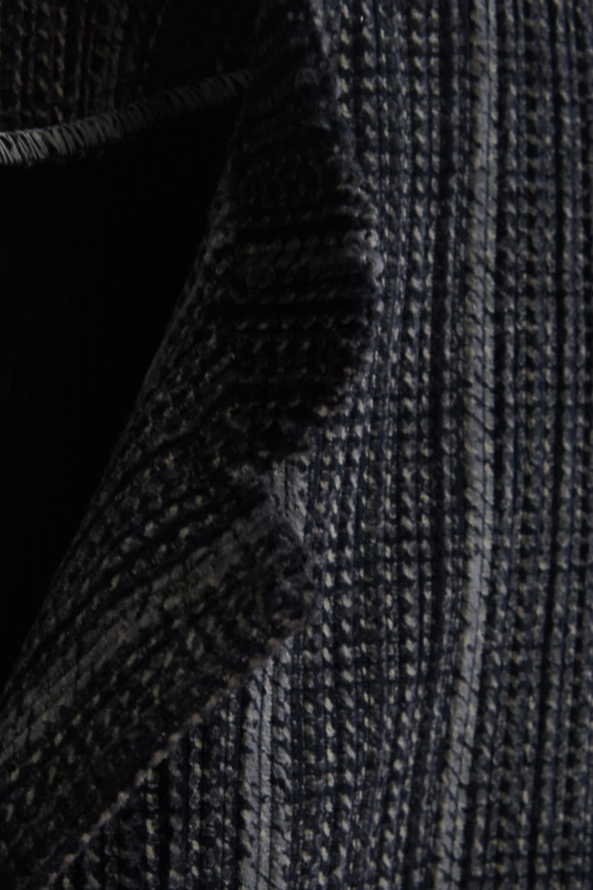 Charcoal Pinstripe Wool Jubba