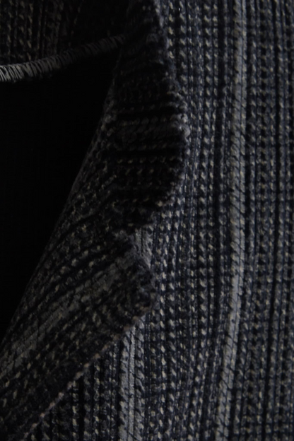 Charcoal Pinstripe Wool Jubba
