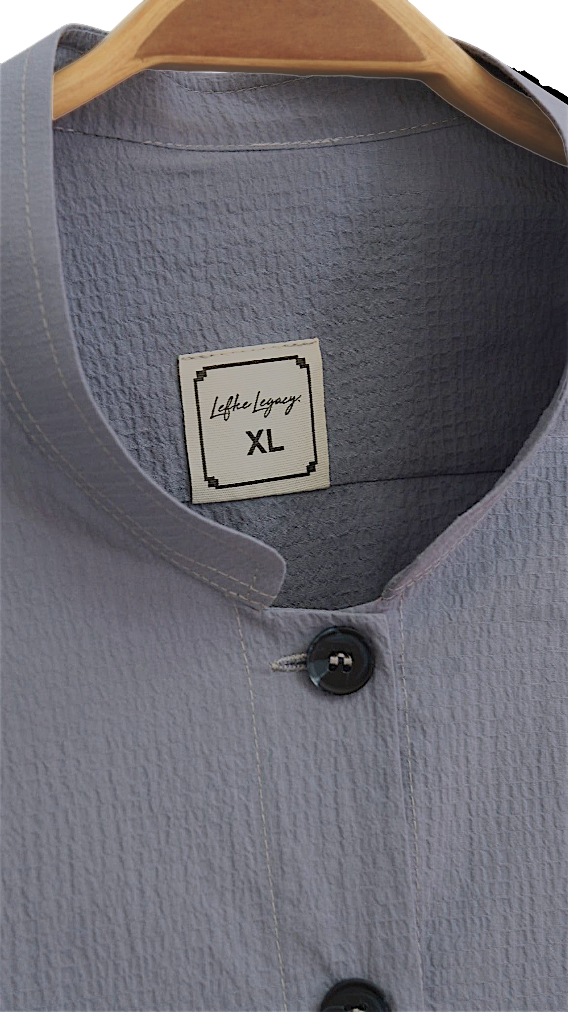 Grey Blue Cotton Jubba