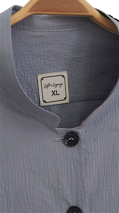 Grey Blue Cotton Jubba