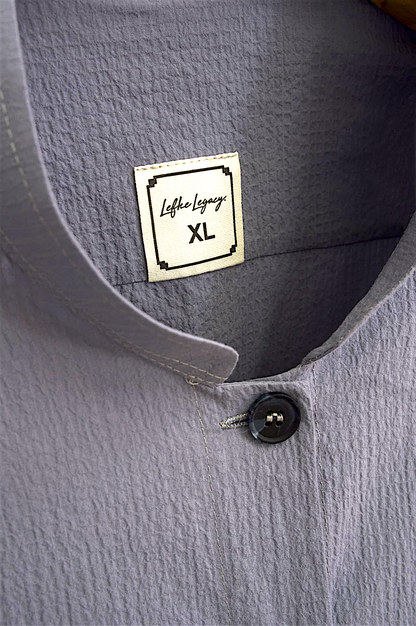 Grey Blue Cotton Jubba