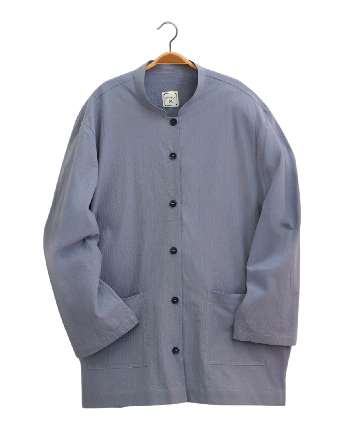 Grey Blue Cotton Jubba