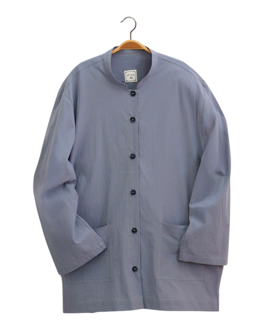 Grey Blue Cotton Jubba
