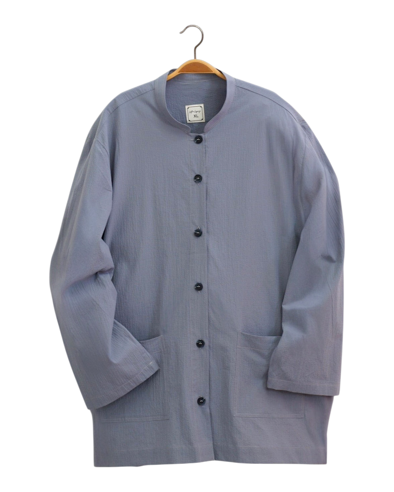 Grey Blue Cotton Jubba
