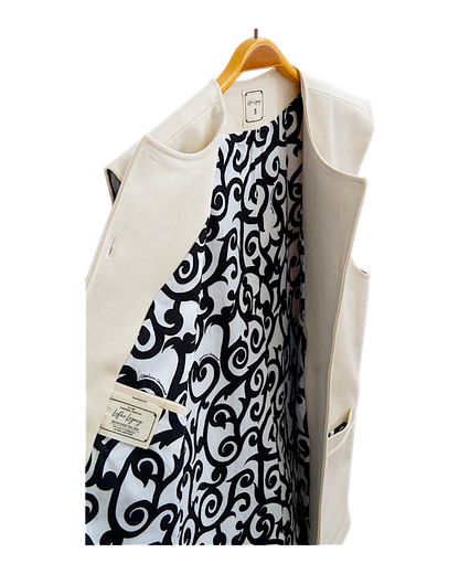 Ivory Cotton Waistcoat
