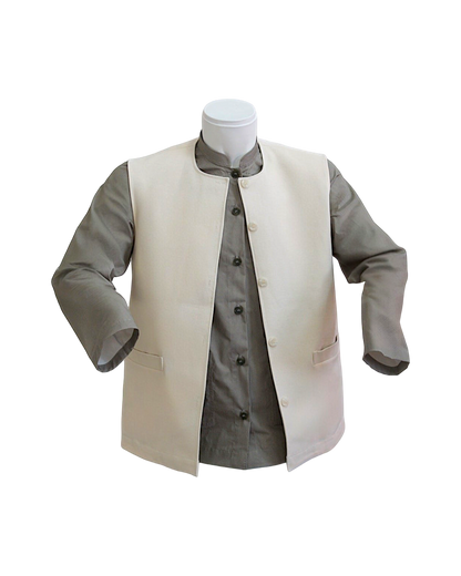 Ivory Cotton Waistcoat