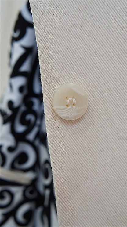 Ivory Cotton Waistcoat