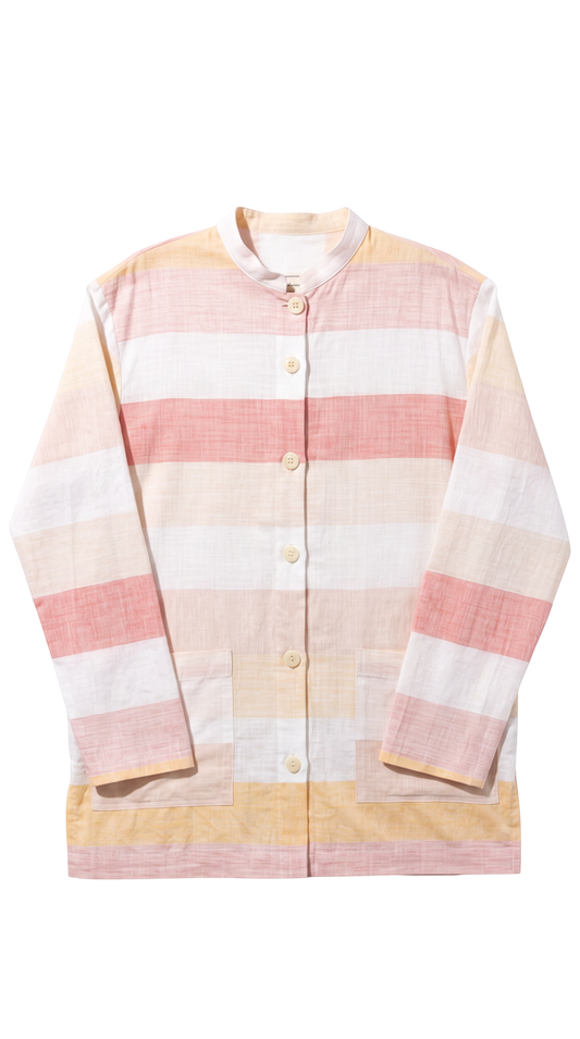 Rose Stripe Cotton Shirt