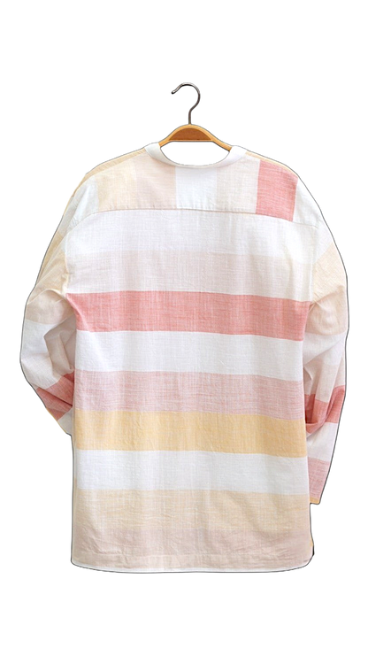 Rose Stripe Cotton Shirt