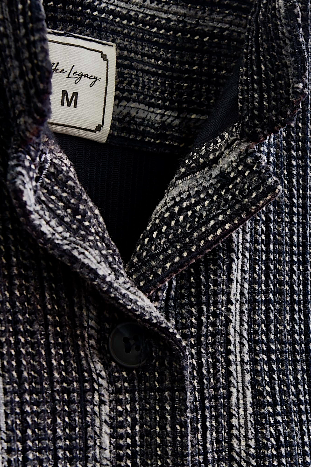Charcoal Pinstripe Wool Shirt