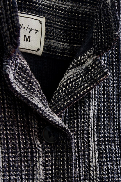 Charcoal Pinstripe Wool Shirt
