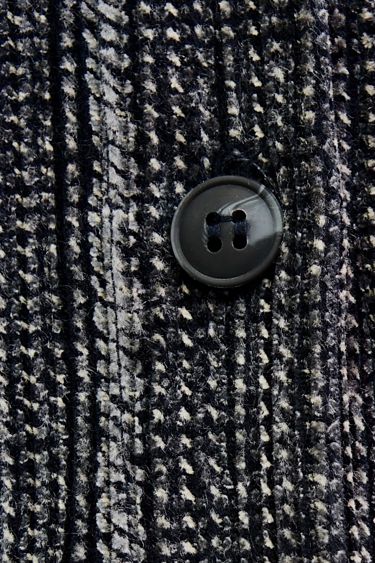 Charcoal Pinstripe Wool Shirt