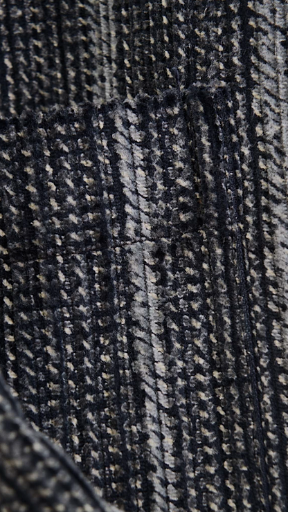 Charcoal Pinstripe Wool Shirt